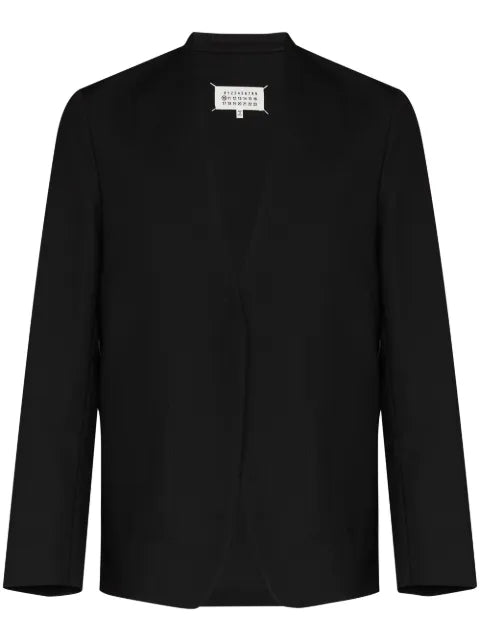 Maison Margiela collarless single-breasted blazer