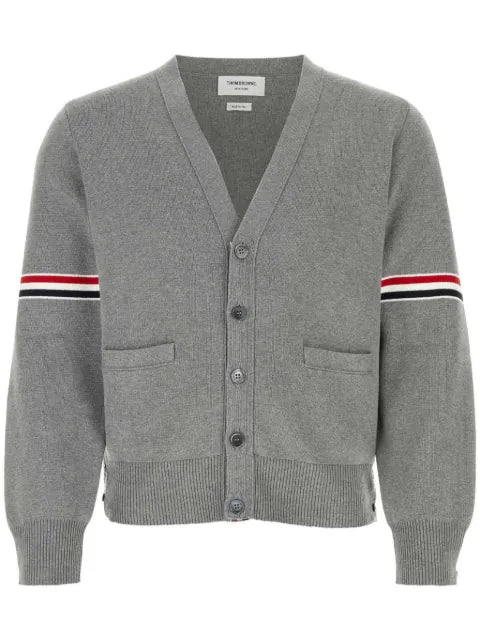Thom Browne Milano stitch stripe armband cardigan