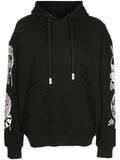 Haculla graphic-print distressed hoodie