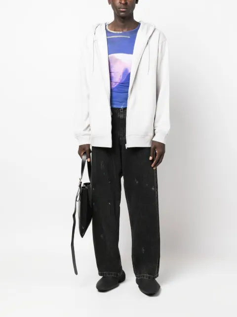 Martine Rose graphic-print zipped hoodie