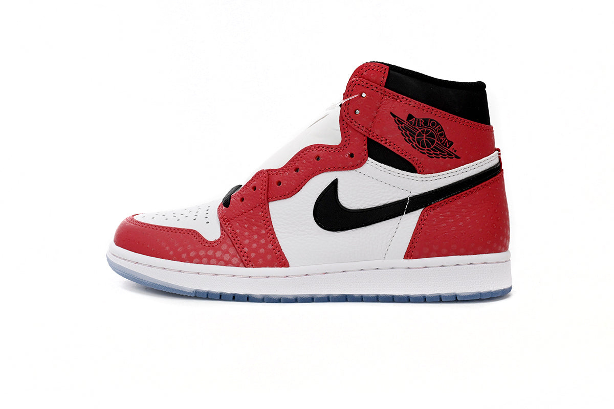 Air Jordan 1 Retro High Spider-Man Origin Story Reps Sneaker 555088-602