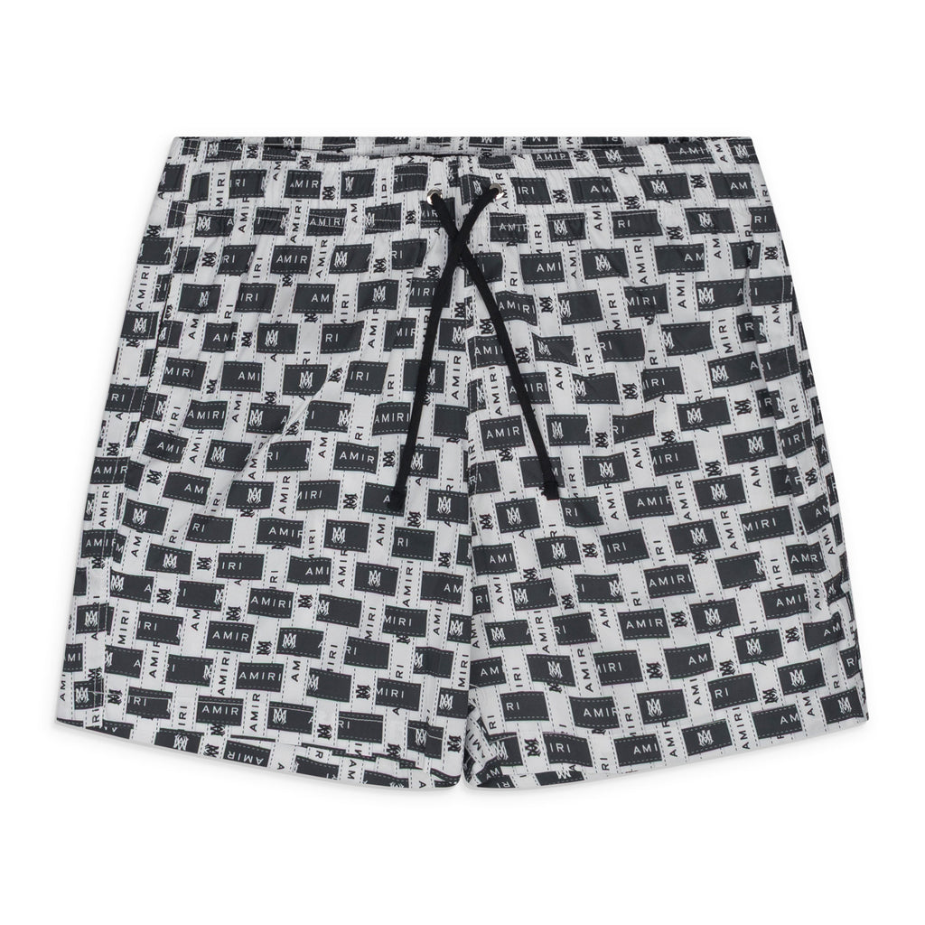 Black/White Amiri Interweave Swimtrunk