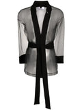Alchemy long-sleeve sheer mesh jacket