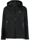 Arc'teryx logo-embroidery hooded jacket