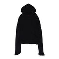 BLACK MESH LONG SLEEVE HOODIE