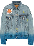 Doublet anime hand-printing denim jacket