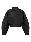 Walter Van Beirendonck embossed denim jacket