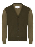 Maison Margiela elbow-patch wool cardigan