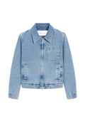 AMI Paris faded-effect zip-up jacket