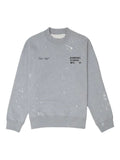 DOMREBEL Staff paint-splatter crew-neck sweatshirt