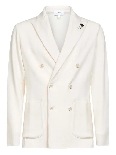 Lardini virgin wool double-breasted blazer