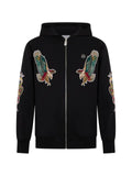 Philipp Plein patch-embellishment zip-up hoodie