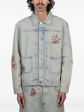 Drôle De Monsieur embroidered denim jacket