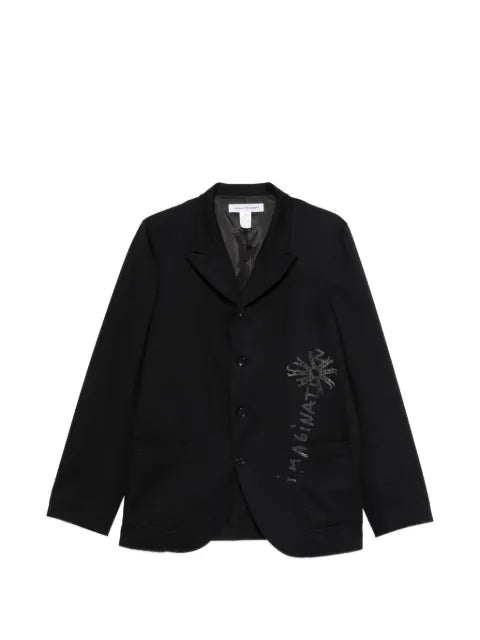 Comme Des Garçons Shirt graphic-print blazer