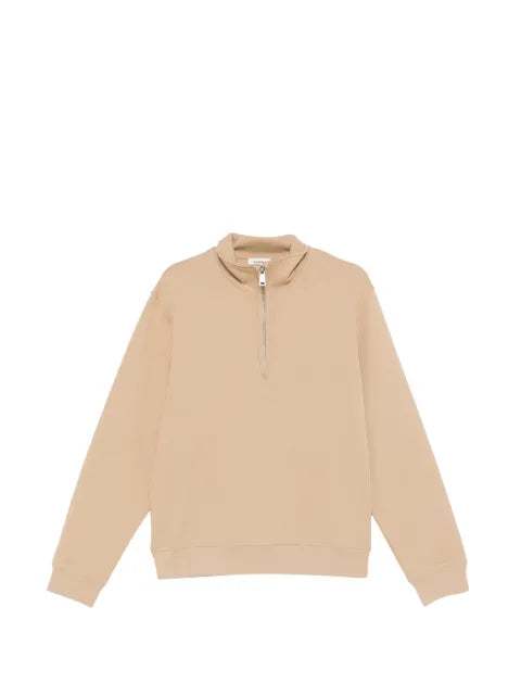 SANDRO Half-zip cotton sweatshirt