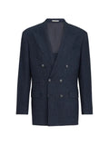 Brunello Cucinelli peaked-lapel double-breasted blazer
