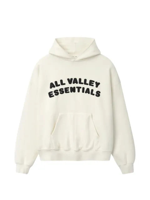 ESSENTIALS logo-print pouch-pocket hoodie