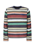 sacai striped wool-blend sweater