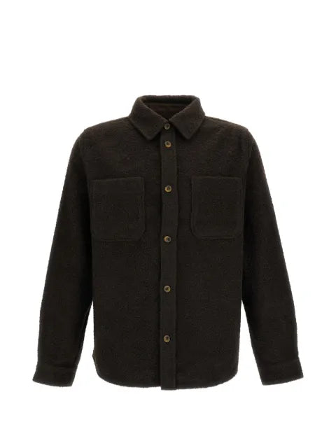 Les Deux bouclé-knit patch-pocket jacket