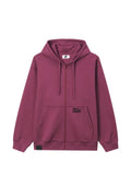 izzue slogan-print zip-up hoodie