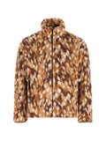 Napapijri fleece-texture zip-up jacket
