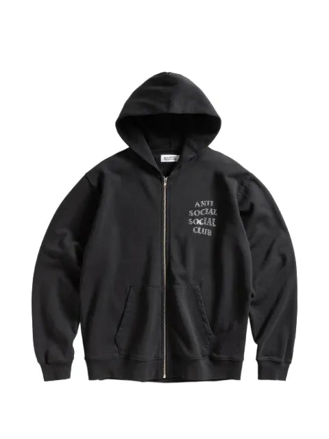 Anti Social Social Club rhinestone-embellished zip-up hoodie