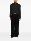 Emporio Armani chevron-knit half-zip sweater