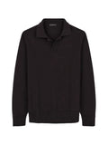 Boggi Milano knitted polo shirt in extrafine merino-wool