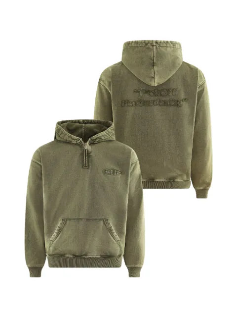 Bram’s Fruit quarter-zip logo-detail hoodie