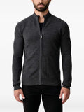 Trussardi zip-up ribbed-trim cardigan