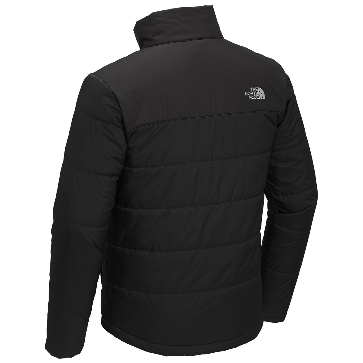 The North Face Black Stand-Collar Puffer Jacket with Smooth Yoke