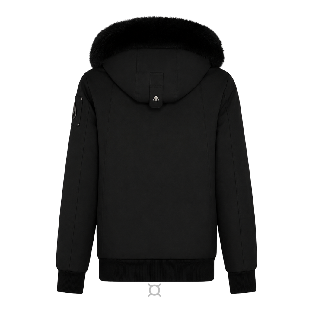 Moose Knuckles Black Fur Jacket