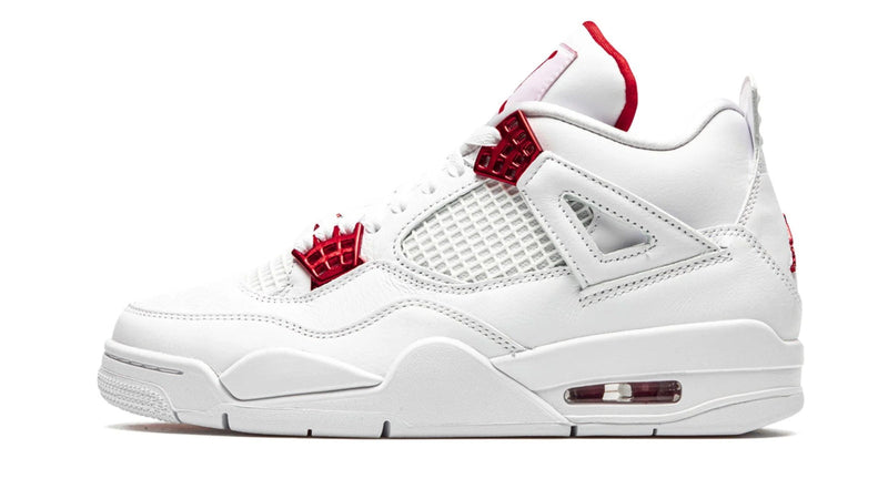 Air Jordan 4 Retro 'Metallic Pack' – University Red & Metallic Silver AJ4 with Premium Chrome Accents
