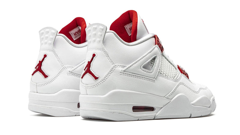 Air Jordan 4 Retro 'Metallic Pack' – University Red & Metallic Silver AJ4 with Premium Chrome Accents