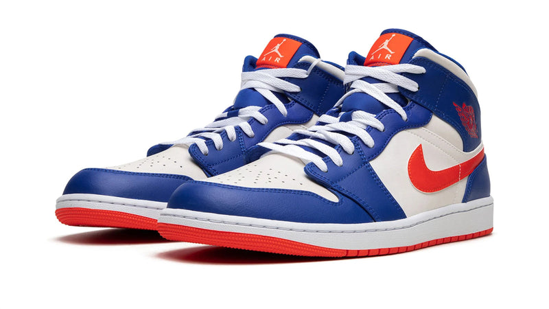 Air Jordan 1 Mid 'Knicks' – Royal Blue & Orange NYC Basketball Heritage AJ1 Mid