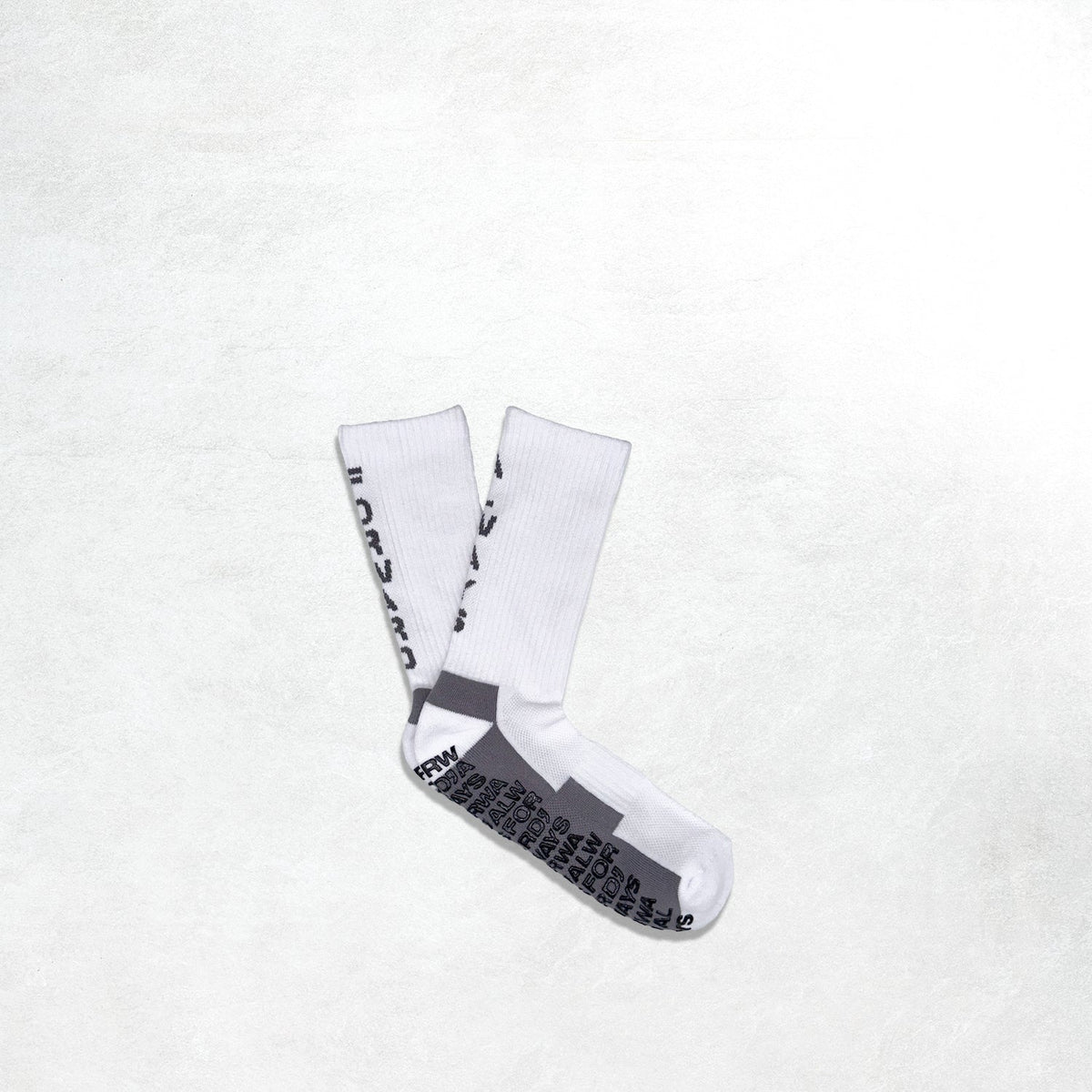 Forward, Always Active Tech Sock: White/Steel
