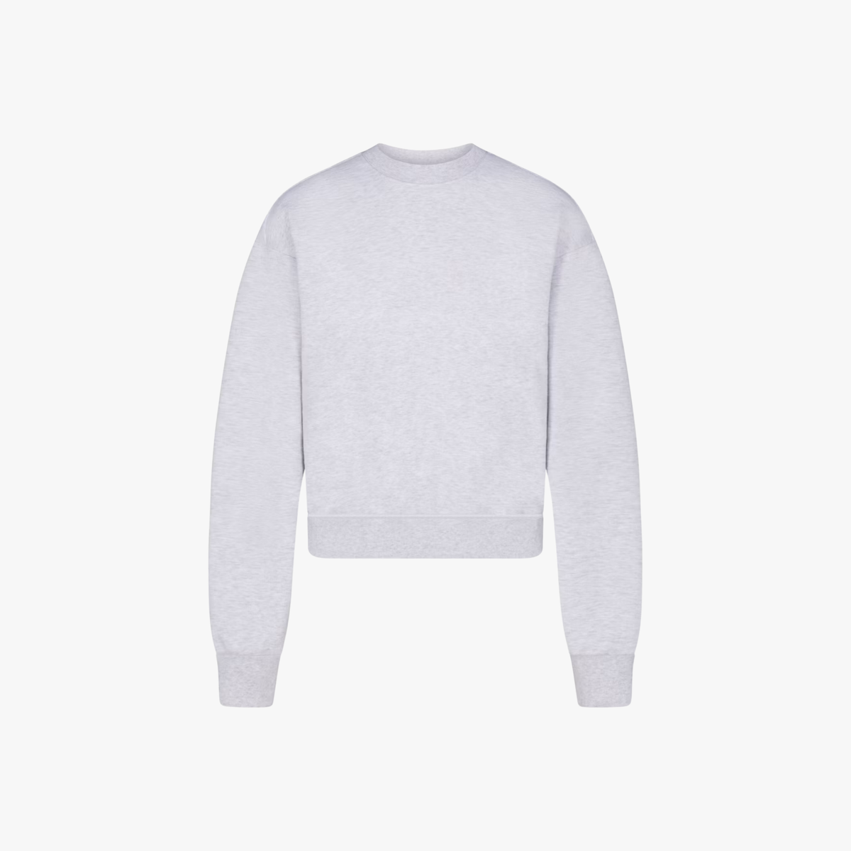 SKIMS Cotton Fleece Classic Crewneck Light Heather Grey