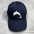 Dolphin embroidered baseball cap