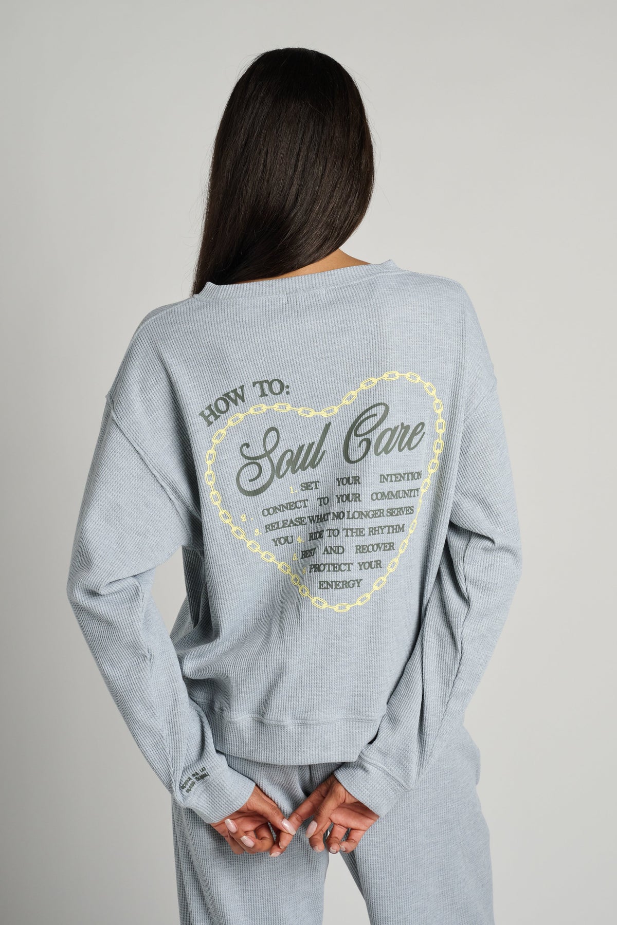 SOUL CARE WAFFLE CREWNECK