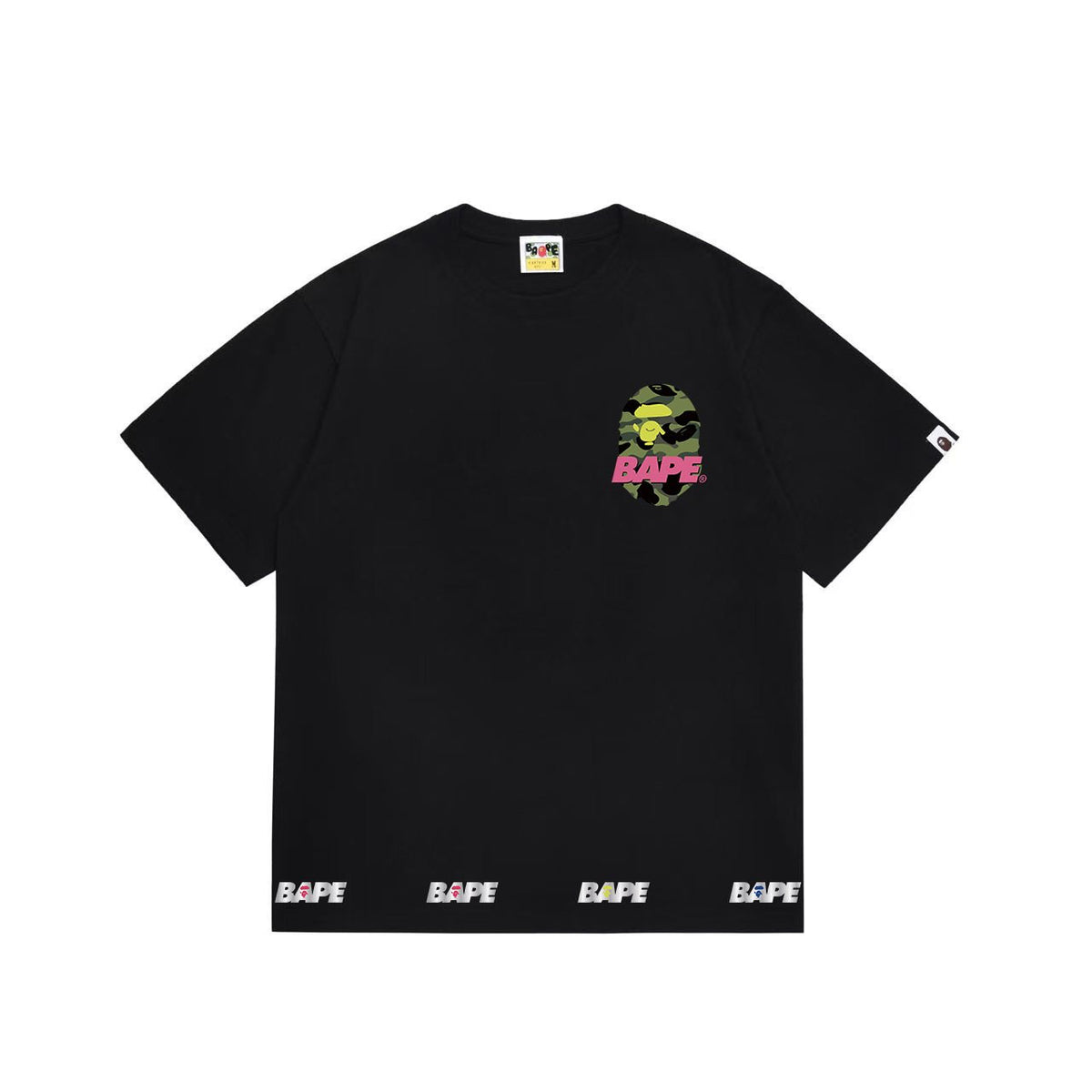BAPE Triple Ape Back Graphic T-Shirt