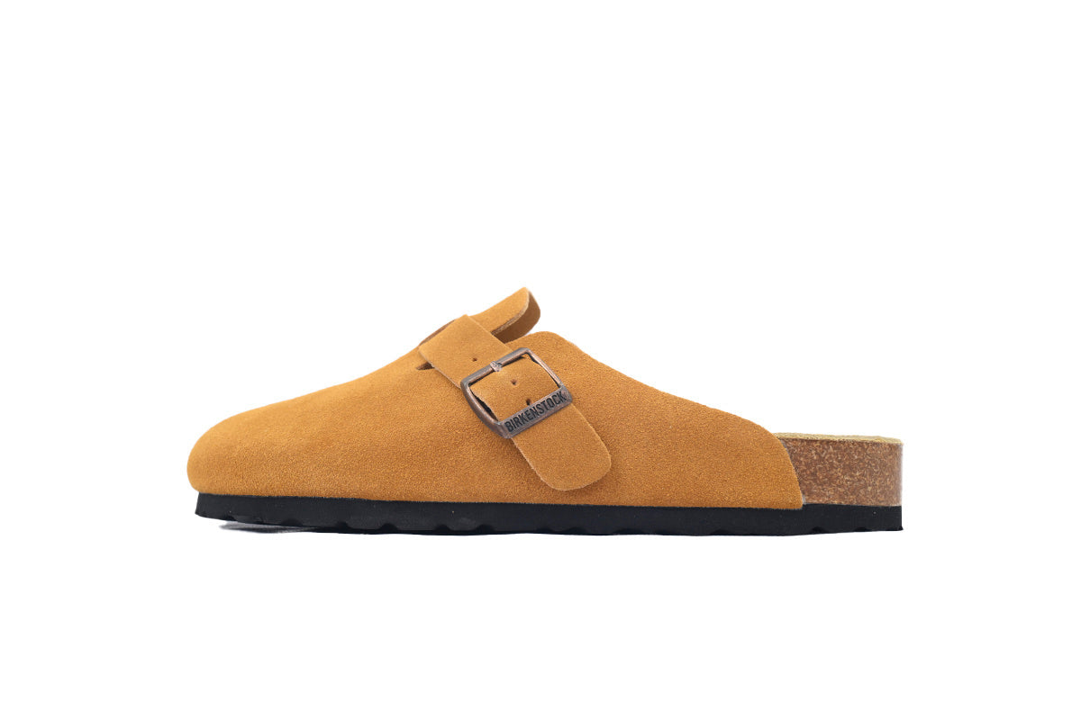 Birkenstock Boston Soft Footbed Suede Brown