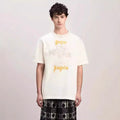 Palm Angels T-shirt Vintage Statue Stream Lacquer Foam Letter Short Sleeve T-shirt