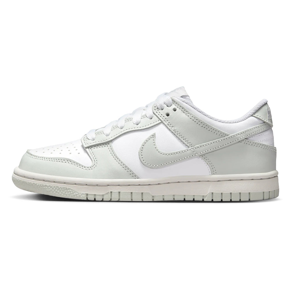 Big Kid's Nike Dunk Low White/Light Silver-Photon Dust (FB9109 124)
