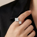 Van Cleef & Arpels Floral Clover Between The Finger Ring