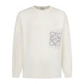 Loewe Anagram Sweater In Cotton Blend White