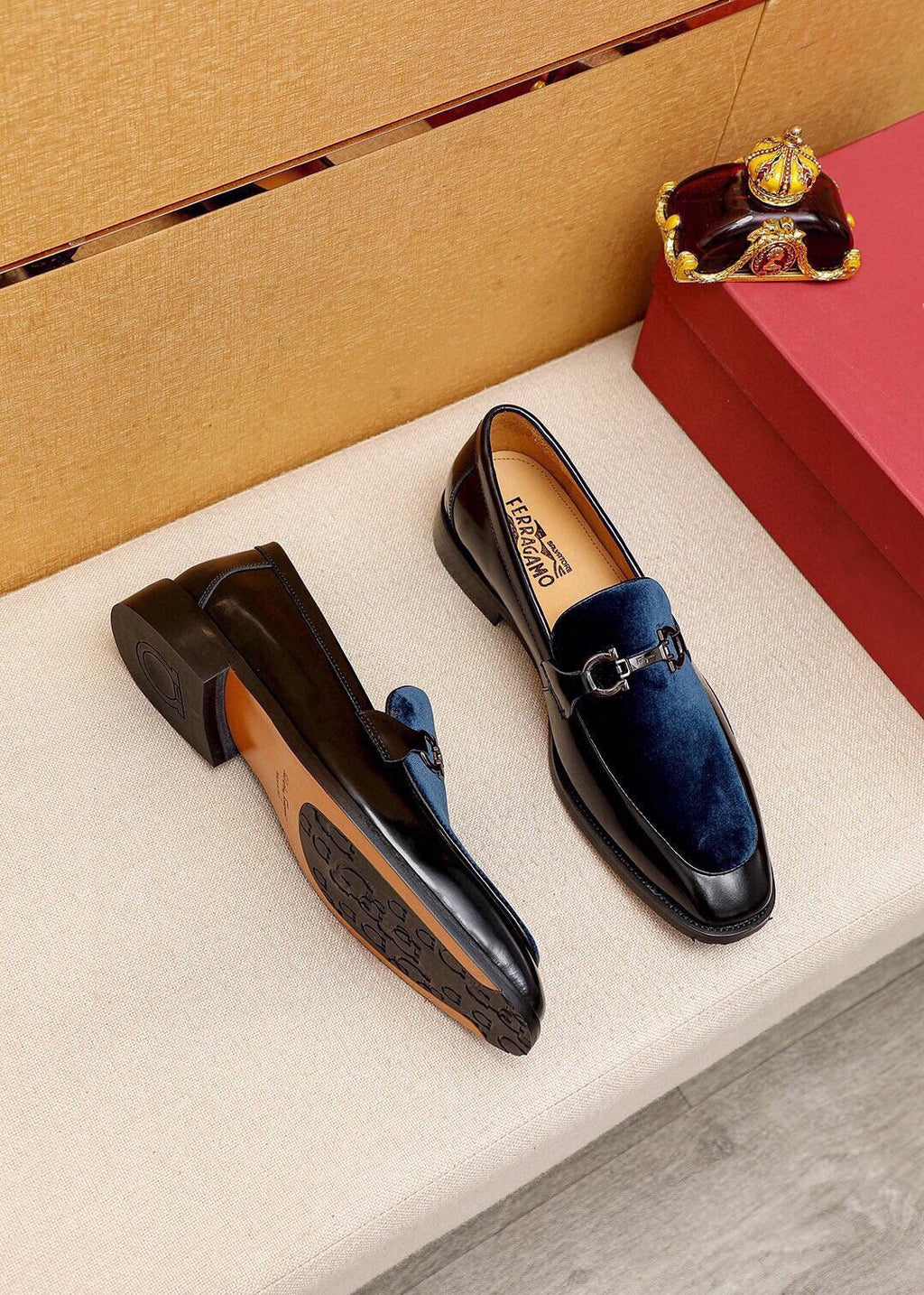 Ferragamo Silver-Hardware Bit Loafers