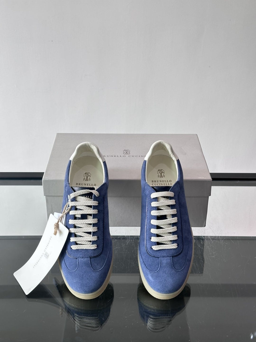 Brunello Cucinelli Men's Lace-Up Low-Top Sneakers