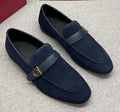 Ferragamo Men's Buckle Loafers - Almond Toe