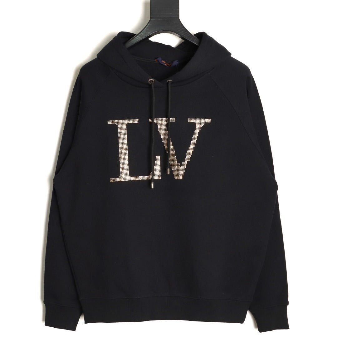 Louis Vuitton LV Lettering Pullover Hoodie - Black