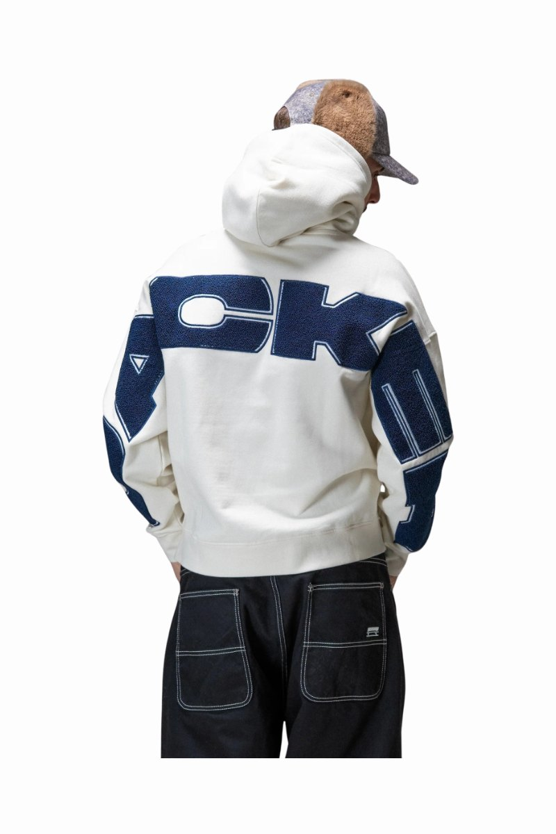 JACKER YETORIUS HOODIE Cream / Navy